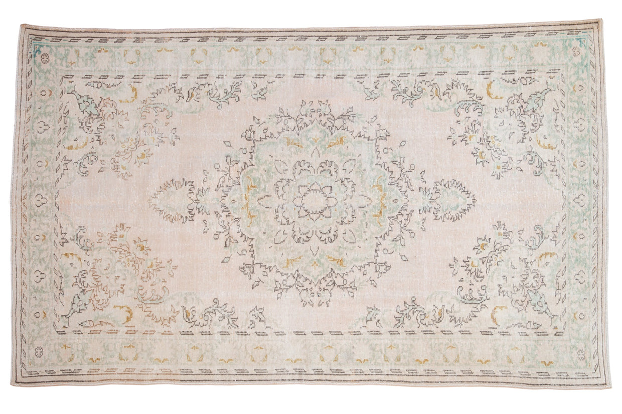 6x10 Vintage Distressed Oushak Carpet // ONH Item 8881