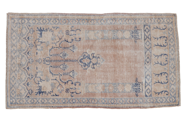2.5x4.5 Vintage Distressed Oushak Rug // ONH Item 8884