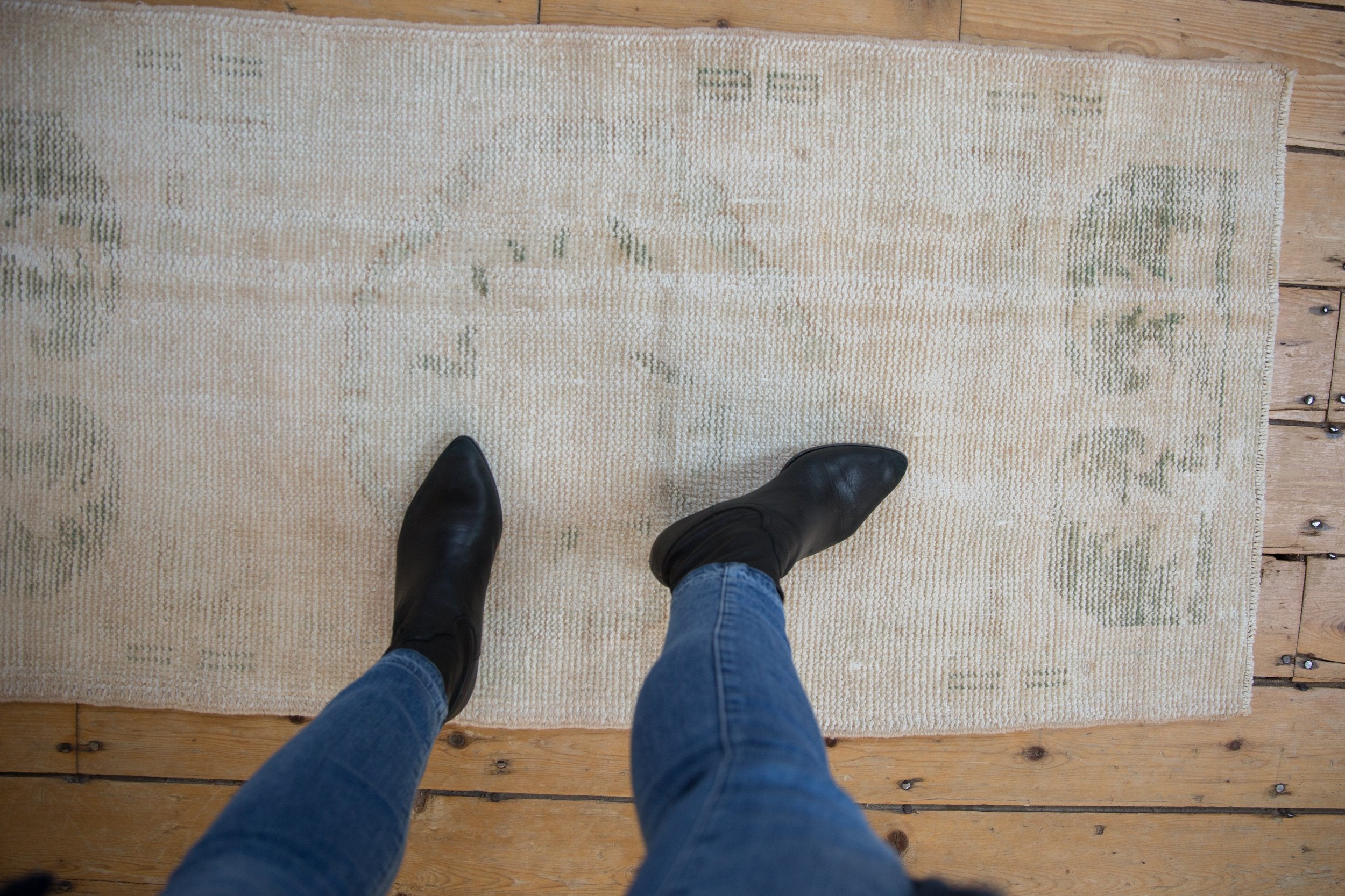 2x4.5 Vintage Distressed Oushak Rug Runner // ONH Item 8888 Image 1