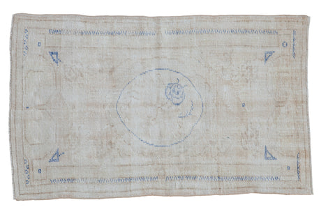 3.5x5.5 Vintage Distressed Oushak Rug // ONH Item 8889