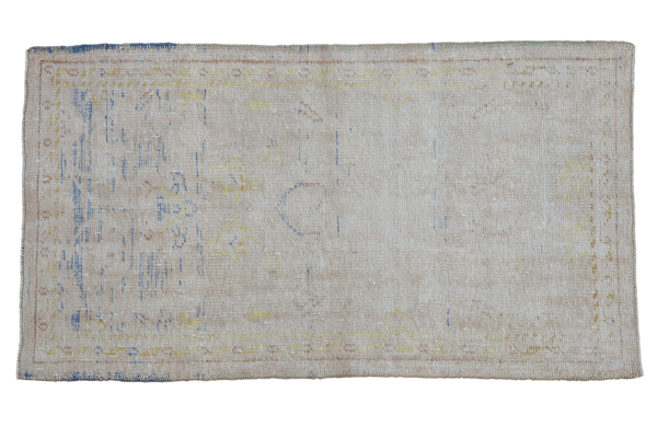 2.5x5 Vintage Distressed Oushak Rug Runner // ONH Item 8890