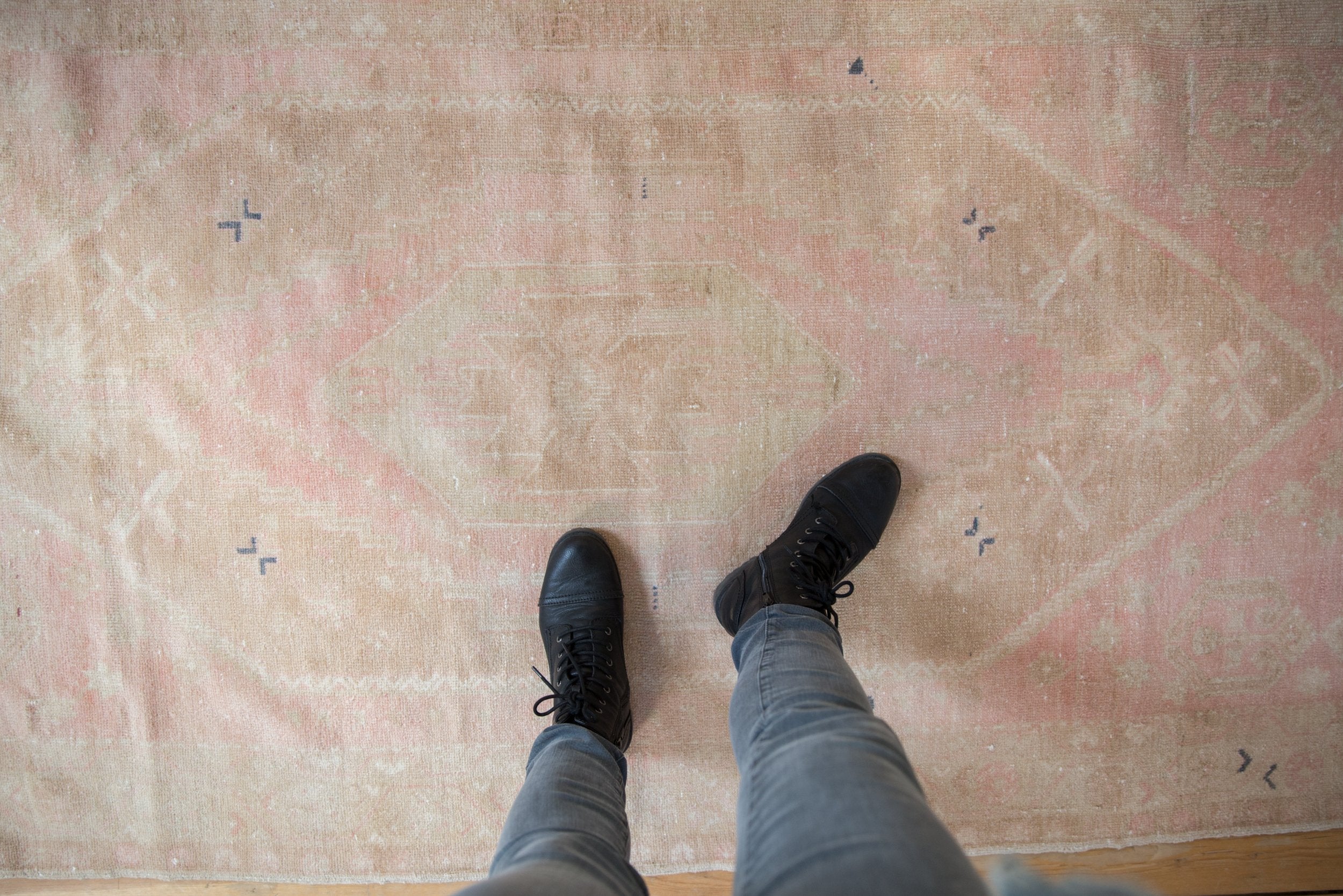 4x8 Vintage Distressed Oushak Rug Runner // ONH Item 8892 Image 1