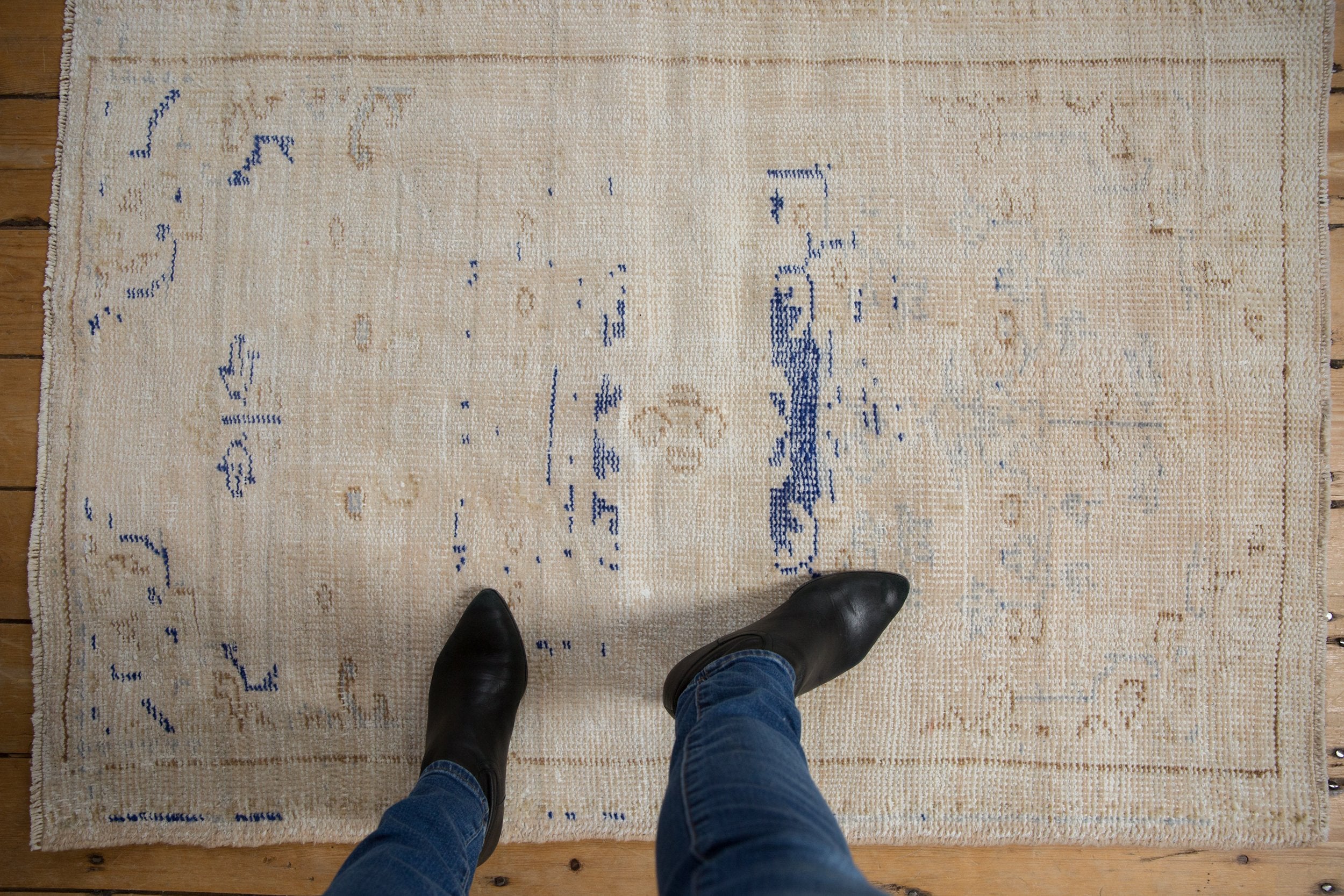 3x4.5 Vintage Distressed Oushak Rug // ONH Item 8898 Image 1