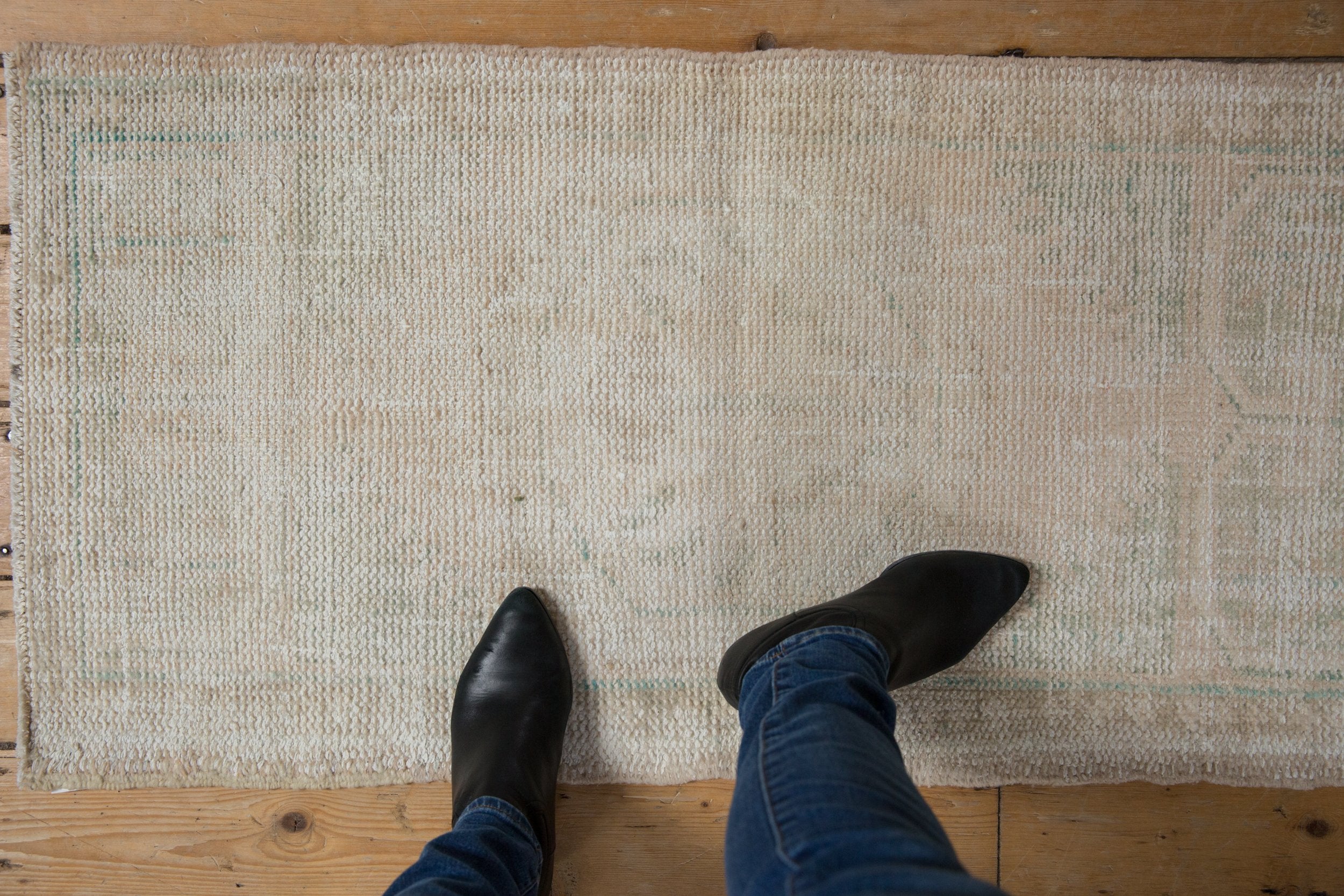 2x4 Vintage Distressed Oushak Rug Runner // ONH Item 8899 Image 1