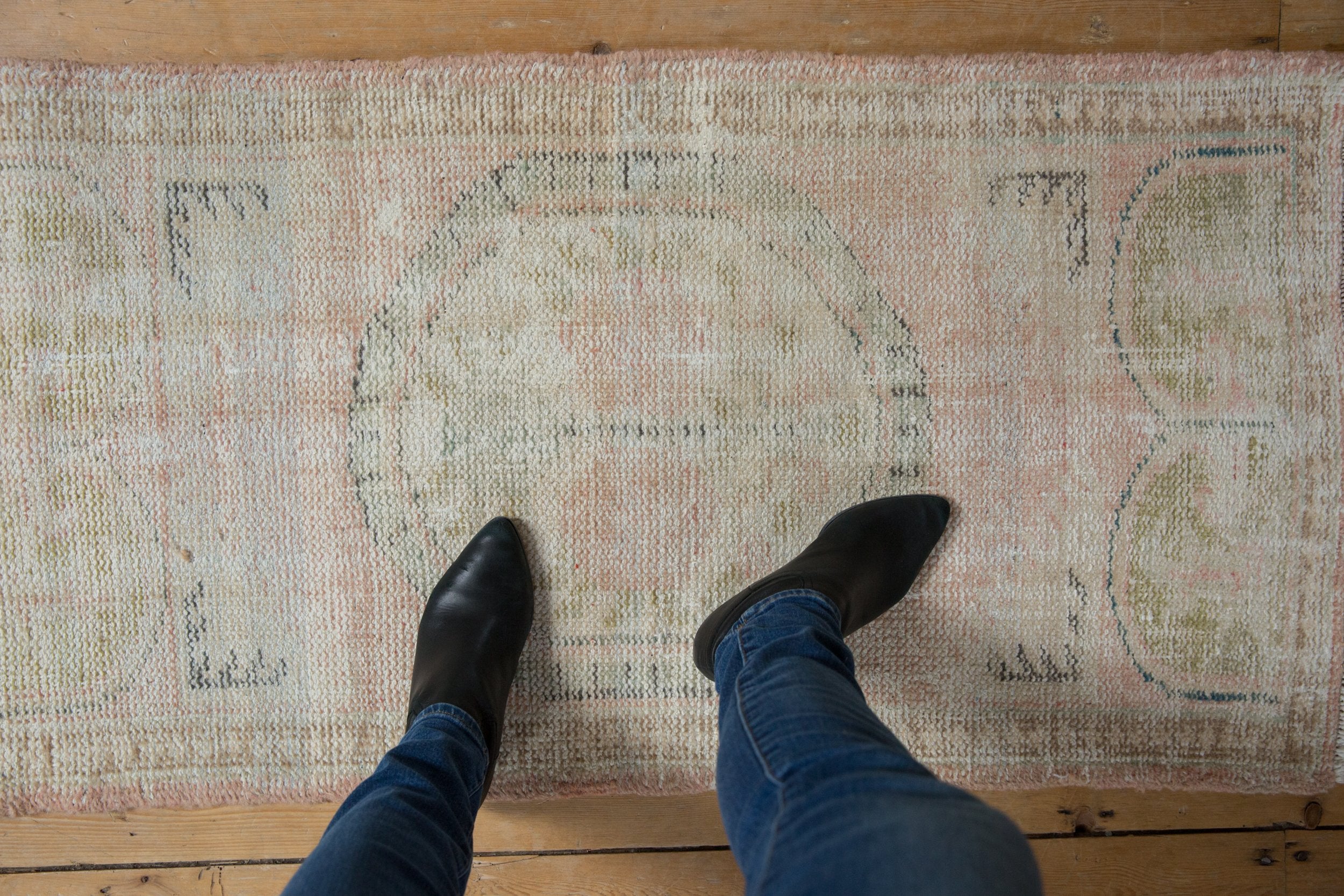 2x4.5 Vintage Distressed Oushak Rug Runner // ONH Item 8900 Image 1