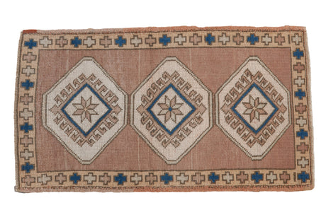 2x3.5 Vintage Distressed Oushak Rug // ONH Item 8903