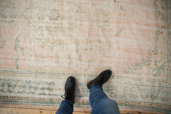 6x9.5 Vintage Distressed Oushak Carpet // ONH Item 8911 Image 1