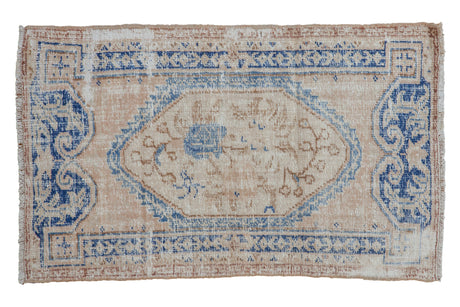 Vintage Distressed Oushak Rug / ONH item 8920