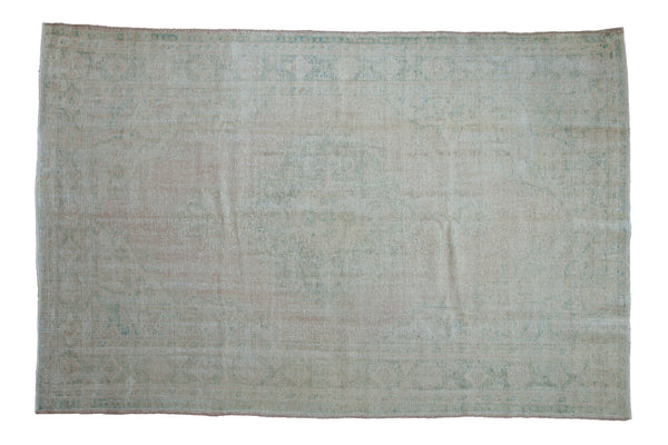 6x9.5 Vintage Distressed Oushak Carpet // ONH Item 8924