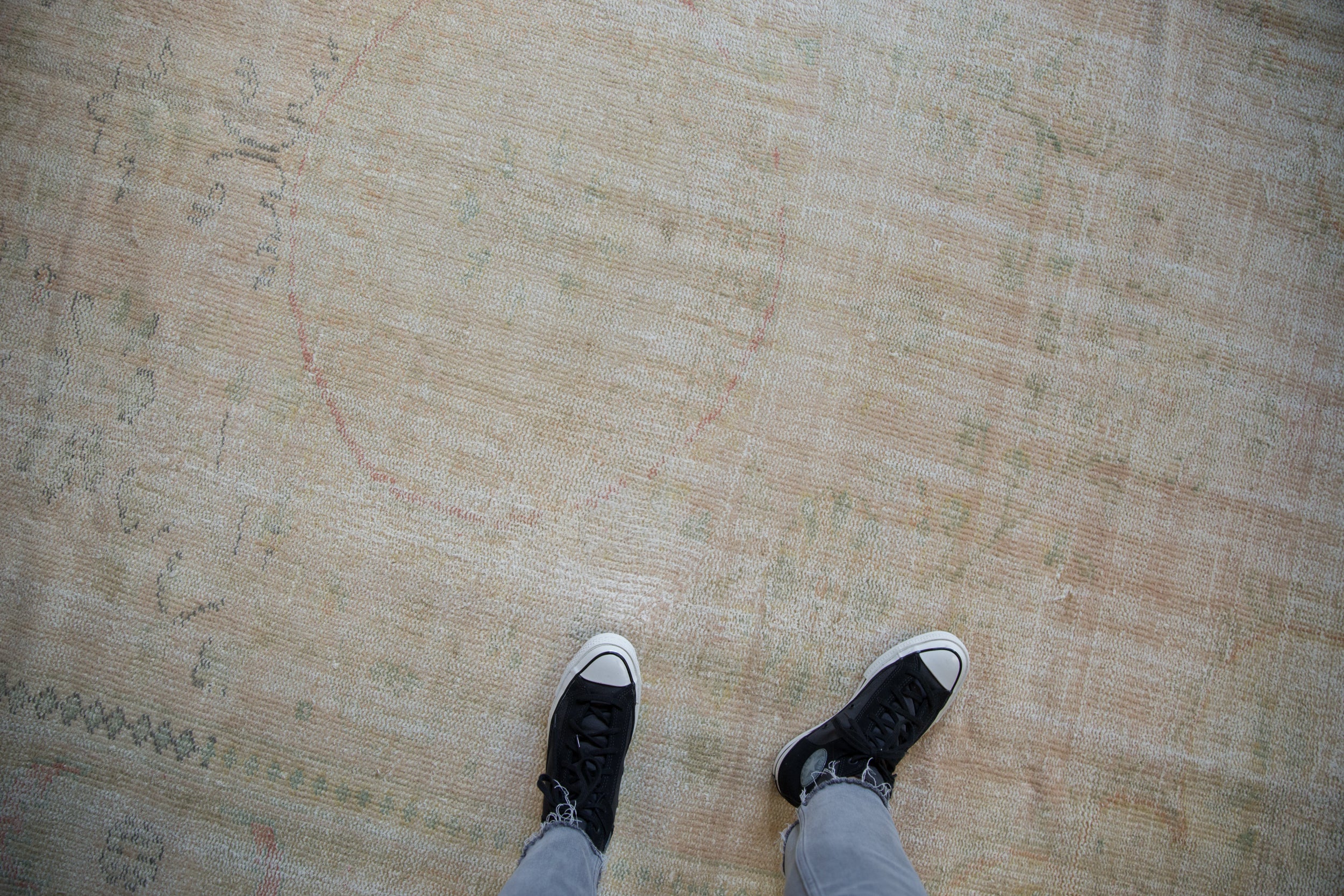 7x10 Vintage Distressed Oushak Carpet // ONH Item 8932 Image 1