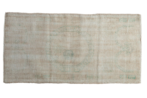 2.5x5 Vintage Distressed Oushak Rug Runner // ONH Item 8935