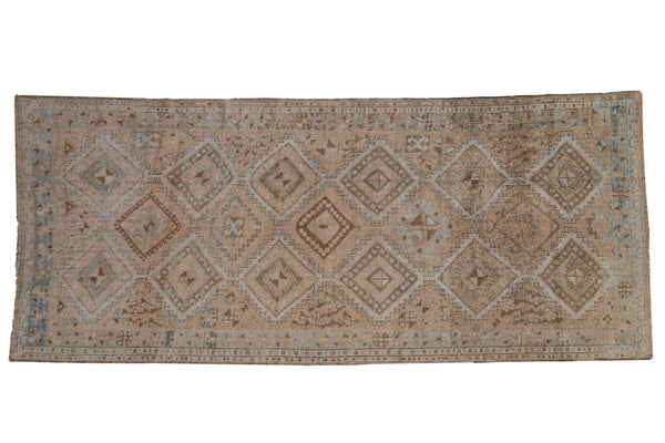 4x10 Vintage Distressed Oushak Rug Runner // ONH Item 8939