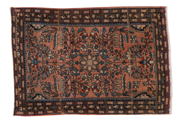 1.5x2.5 Vintage Fine Distressed Farahan Sarouk Rug Mat // ONH Item 8951