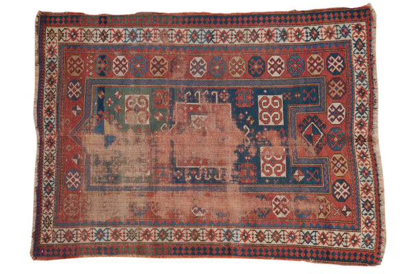 4x5.5 Antique Caucasian Rug // ONH Item 8953