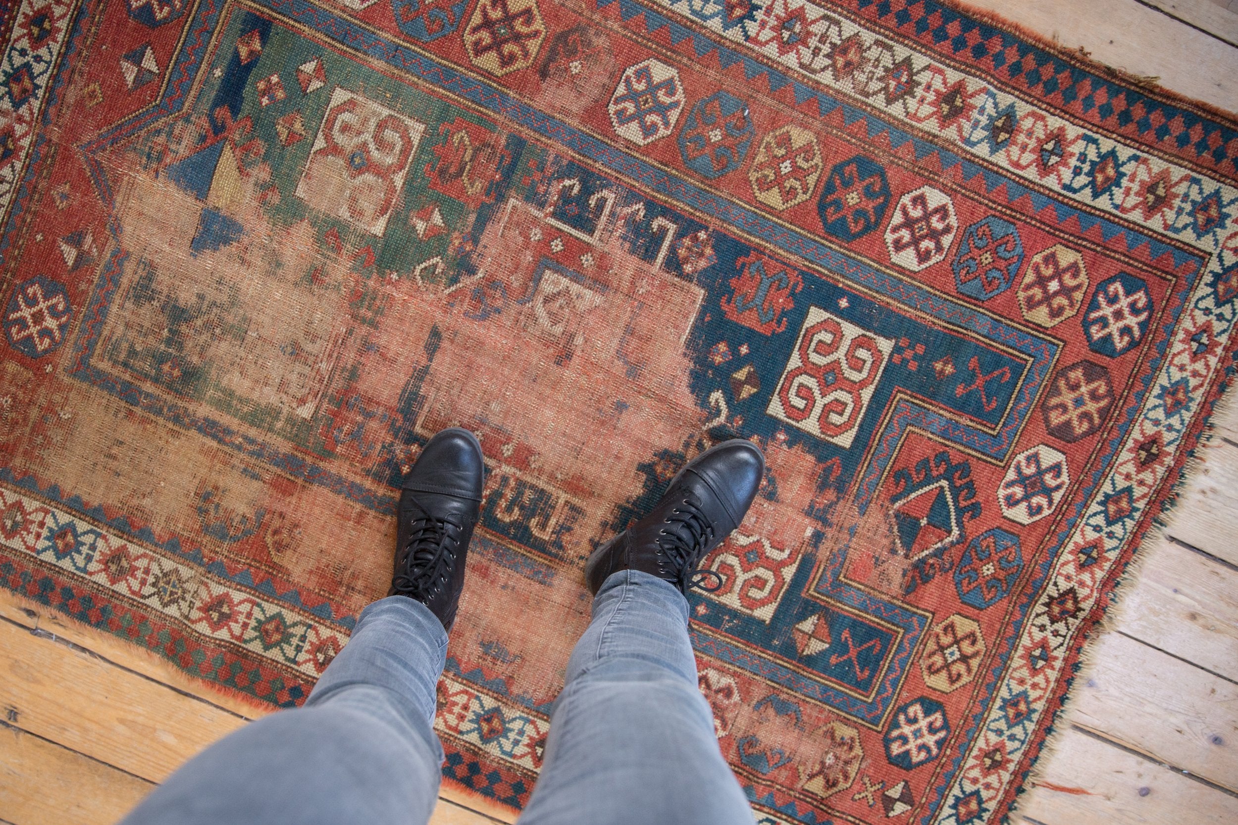 4x5.5 Antique Caucasian Rug // ONH Item 8953 Image 1