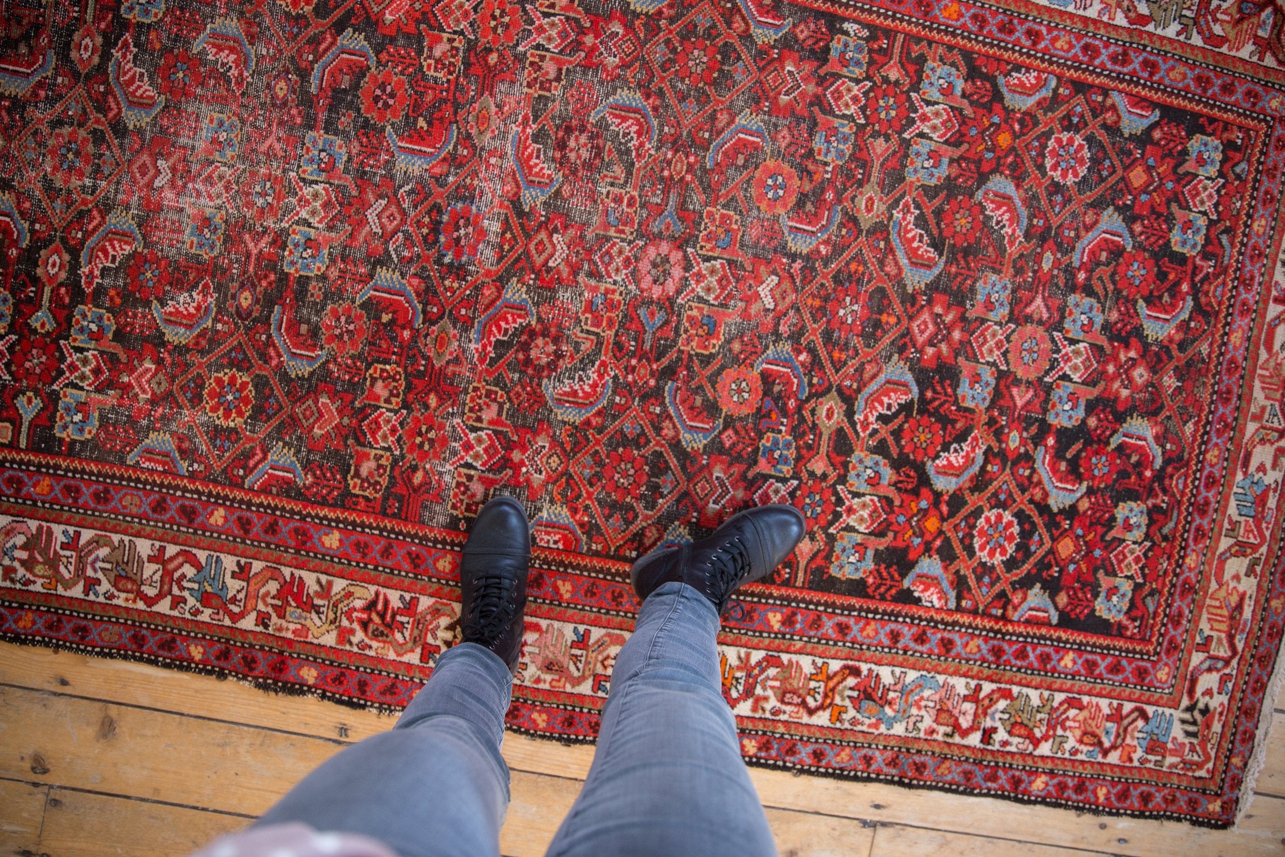 4.5x8 Vintage Hamadan Rug // ONH Item 8954 Image 1