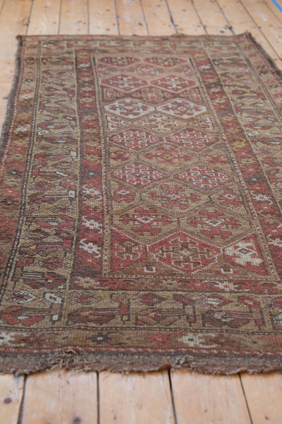 3.5x6.5 Antique Kurdish Rug // ONH Item 8955 Image 2