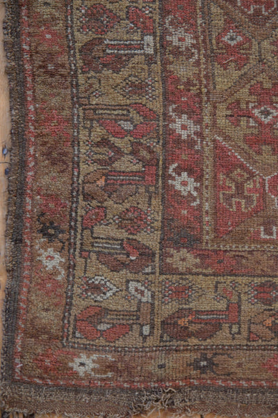 3.5x6.5 Antique Kurdish Rug // ONH Item 8955 Image 3