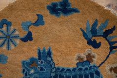 2.5x2.5 Antique Peking Round Rug Mat // ONH Item 8956 Image 3