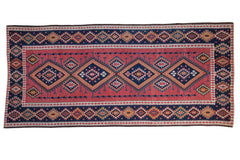 6.5x14.5 Vintage Persian Kilim Rug Runner // ONH Item 8962