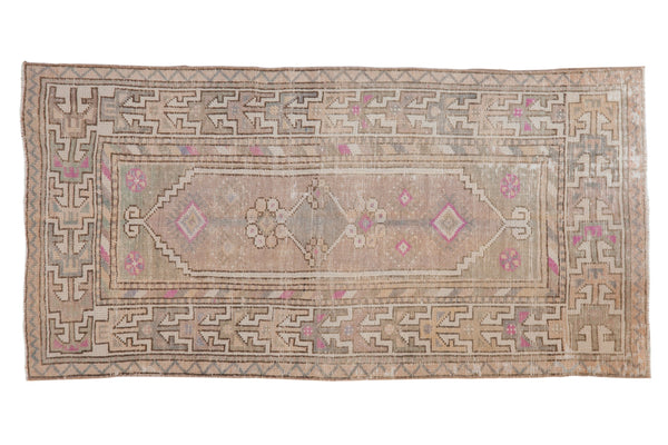 2.5x5 Vintage Distressed Oushak Rug Runner // ONH Item 8969