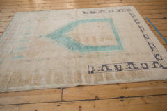 4.5x5.5 Vintage Distressed Oushak Square Rug // ONH Item 8970 Image 4