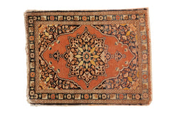 2x2.5 Vintage Tabriz Square Rug Mat // ONH Item 8978
