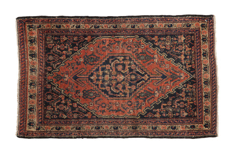 2x3 Vintage Senneh Rug Mat // ONH Item 8979
