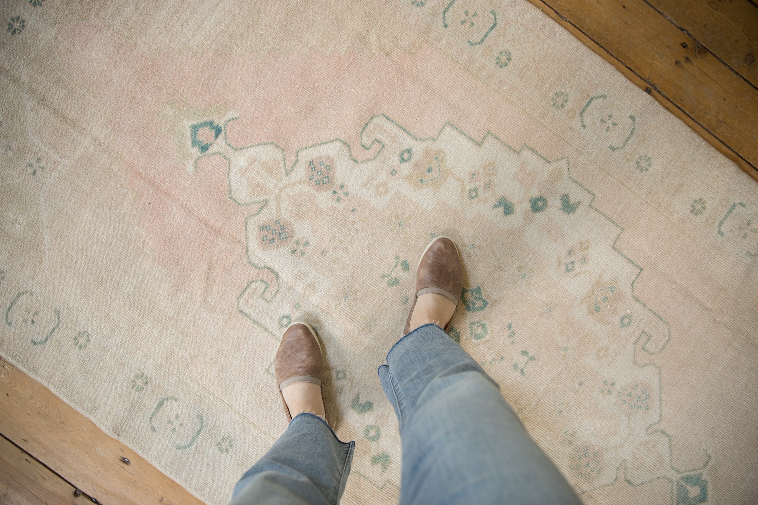 4x8 Vintage Distressed Oushak Rug Runner // ONH Item 8985 Image 1