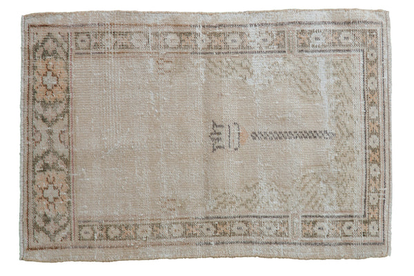 2x3.5 Vintage Distressed Oushak Rug // ONH Item 8986
