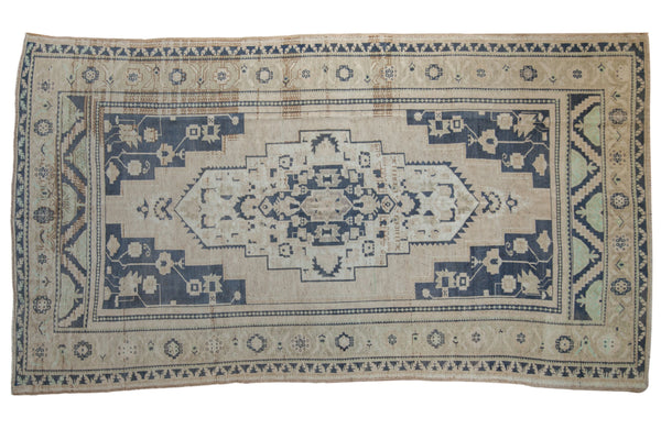 6x10.5 Vintage Distressed Oushak Carpet // ONH Item 8988