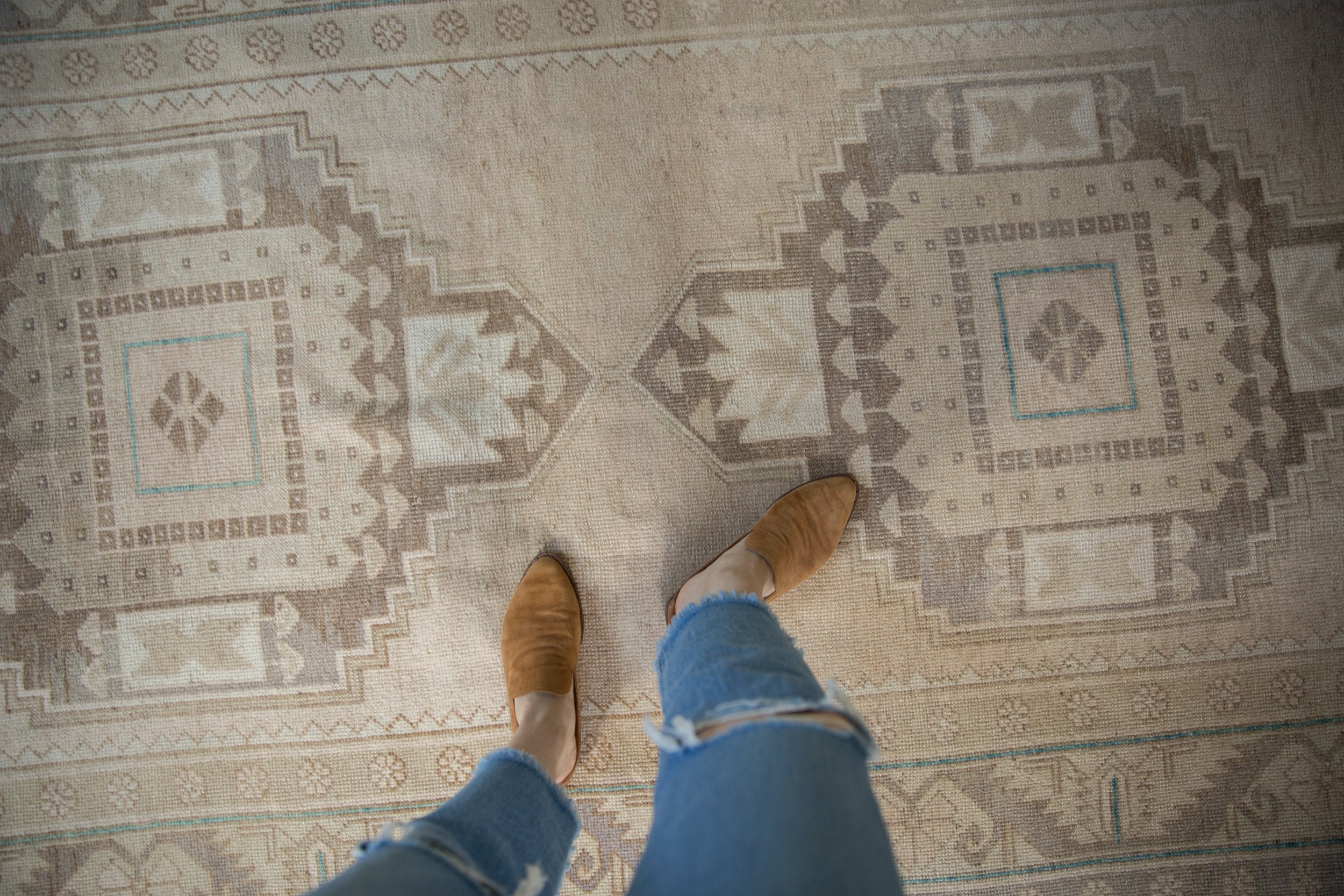 5x11.5 Vintage Distressed Oushak Rug Runner // ONH Item 8990 Image 1