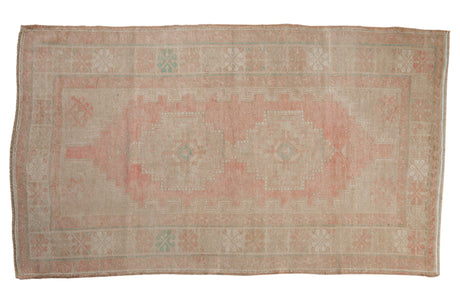 3.5x6.5 Vintage Distressed Oushak Rug // ONH Item 8994