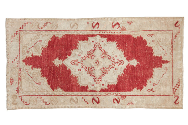 2.5x5 Vintage Distressed Oushak Rug Runner // ONH Item 8997