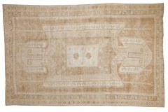 6.5x10 Vintage Distressed Oushak Carpet // ONH Item 8998