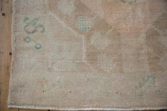 4x9.5 Vintage Distressed Oushak Rug Runner // ONH Item 9010 Image 6