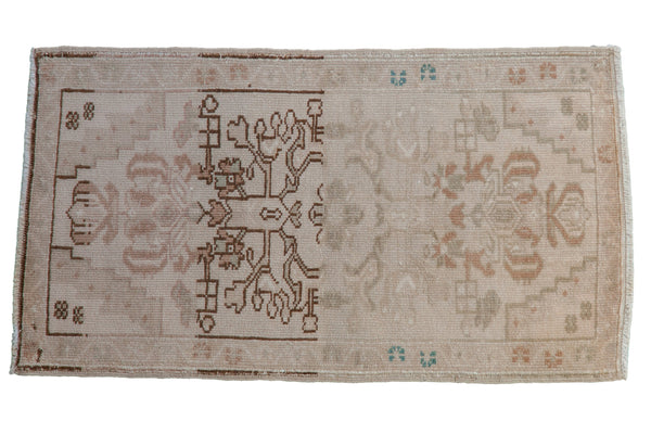 2x3.5 Vintage Distressed Oushak Rug // ONH Item 9013