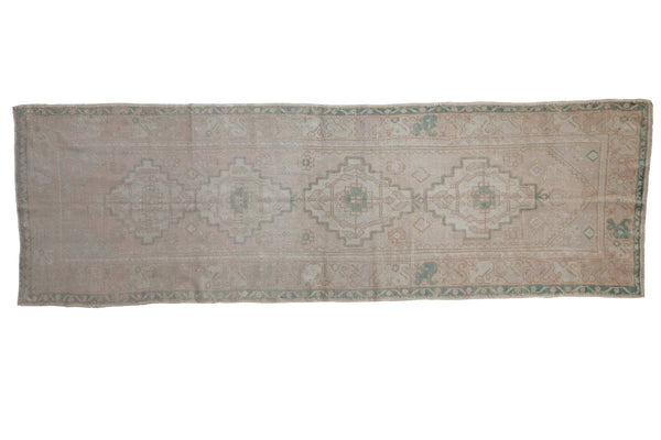 3x9 Vintage Distressed Oushak Rug Runner // ONH Item 9016