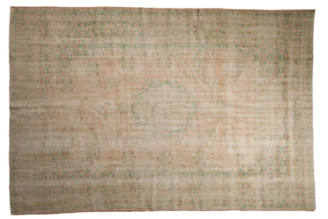 7x10.5 Vintage Distressed Oushak Carpet // ONH Item 9019