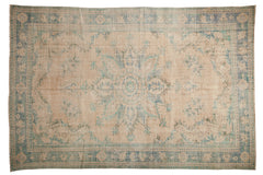 7x10.5 Vintage Distressed Oushak Carpet // ONH Item 9023