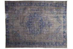 6.5x9 Vintage Distressed Overdyed Oushak Carpet // ONH Item 9034