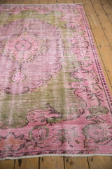 5x8.5 Vintage Distressed Overdyed Oushak Carpet // ONH Item 9037 Image 3