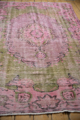 5x8.5 Vintage Distressed Overdyed Oushak Carpet // ONH Item 9037 Image 5