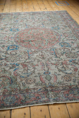 5x8 Vintage Distressed Overdyed Oushak Carpet // ONH Item 9039 Image 6