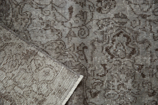 6.5x10.5 Vintage Distressed Overdyed Oushak Carpet // ONH Item 9041 Image 8