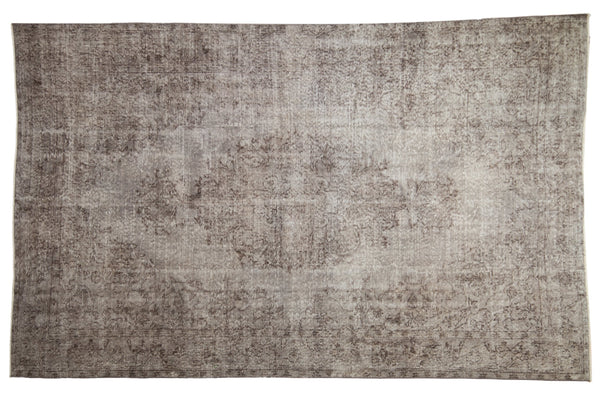5.5x9 Vintage Distressed Overdyed Oushak Carpet // ONH Item 9043