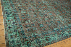 6.5x10 Vintage Distressed Overdyed Oushak Carpet // ONH Item 9045 Image 4