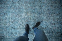 6x9 Vintage Distressed Overdyed Oushak Carpet // ONH Item 9047 Image 1