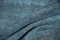 6x9 Vintage Distressed Overdyed Oushak Carpet // ONH Item 9047 Image 7