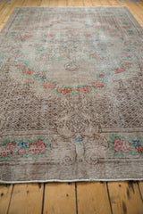 5.5x9.5 Vintage Distressed Overdyed Oushak Carpet // ONH Item 9051 Image 7